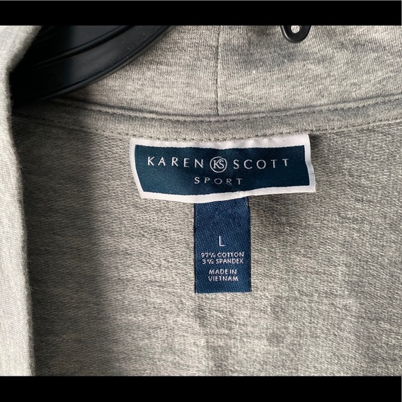 Gray mid-length cardigan - Picture 2 of 3